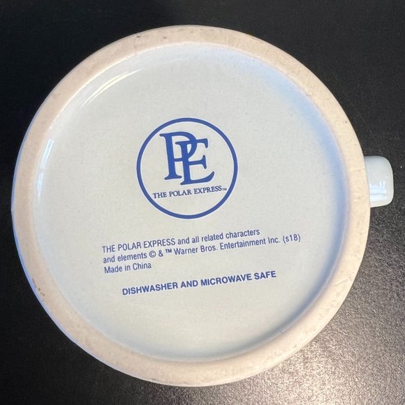 The Polar Express Ceramic Christmas Mug 3D Embossed Train BELIEVE Warner Bros. - Picture 7 of 10